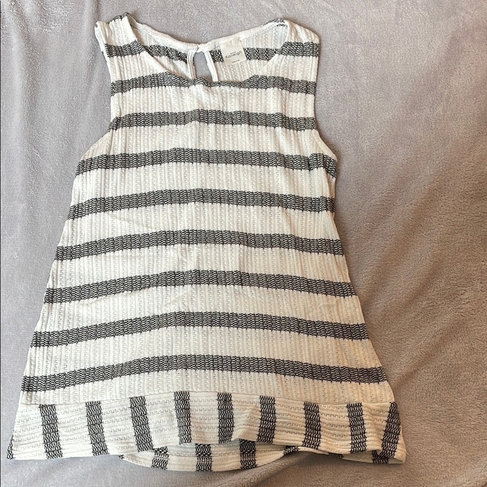 Kaileigh Ribbed Striped Sweater Tank Top